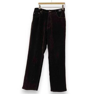 Versace Jeans Couture Brown Velvet Pants Italy Retro 28